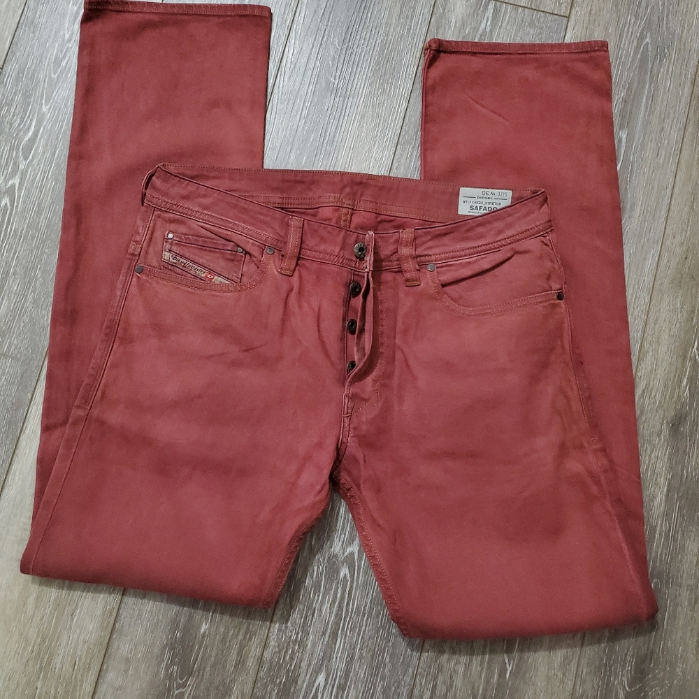 New Diesel Red Safado Button-fly Jeans-W30